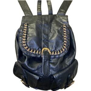 Vintage StyleBlack and Gold Fashion Backpack